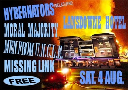 handbill for Lansdowne, Sat. 4 Aug. 2007