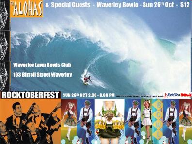handbill for Rocktoberfest, Sun. 26 Oct. 2008