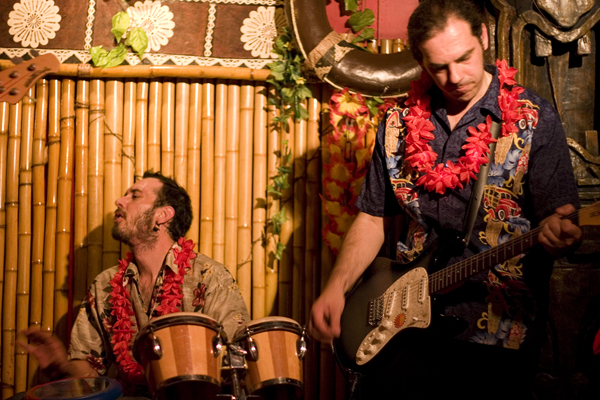 Paragon & the Colonel playing the Rock-a-Hula Xmas Party