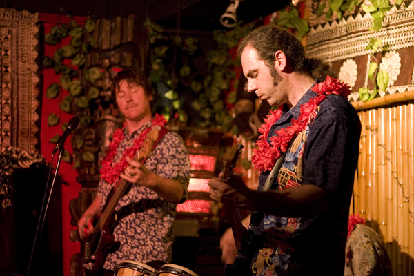 Igneous & the Colonel playing the Rock-a-Hula Xmas Party