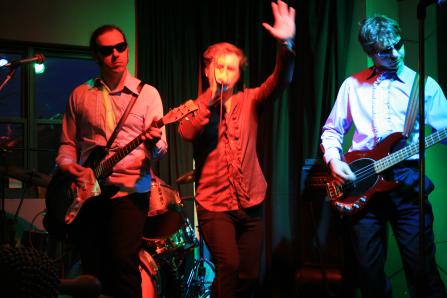 The Men from U.N.C.L.E. on stage at the Sando