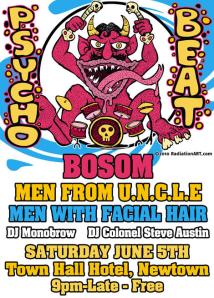 flyer for Psychobeats, Sat. 5 June 2010