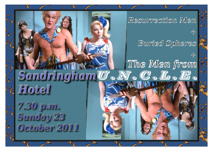 handbill for Sando, Sun. 23 Oct. 2011